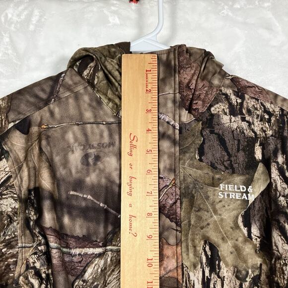 Youth Lg Field&Stream Mossy Oak Break Up Country Camo Jacket W/Hood - Picture 9 of 14